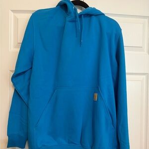 Carhartt Men’s Blue Hoodie, Size Medium